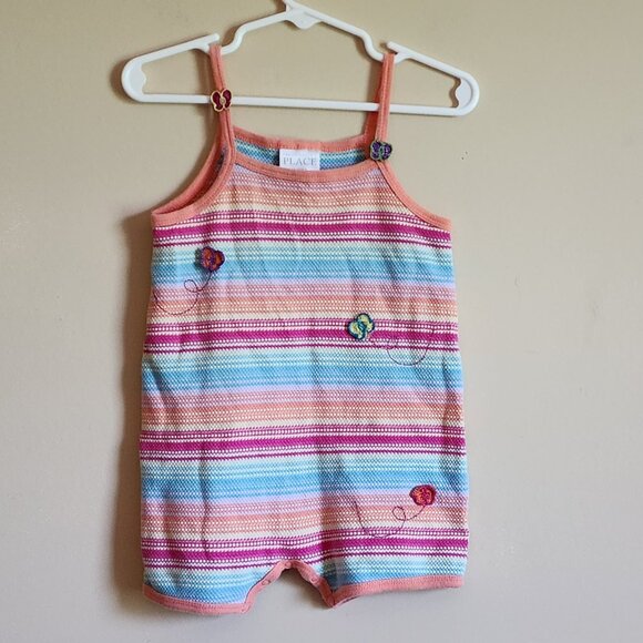 The Childrens Place Baby Girl Butterfly Romper. Size 12 Months - Picture 2 of 5